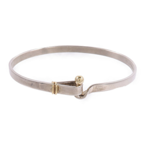 TIFFANY&CO 925純銀/18K黃金Love Knot Bracelet手鐲