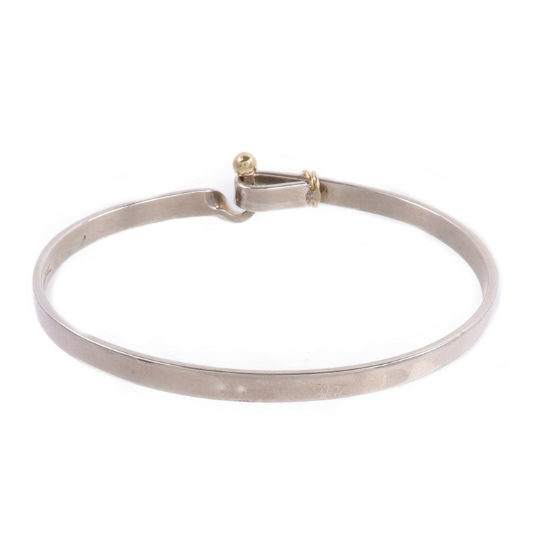 TIFFANY＆CO 925純銀/18K黃金Love Knot Bracelet手鐲-3