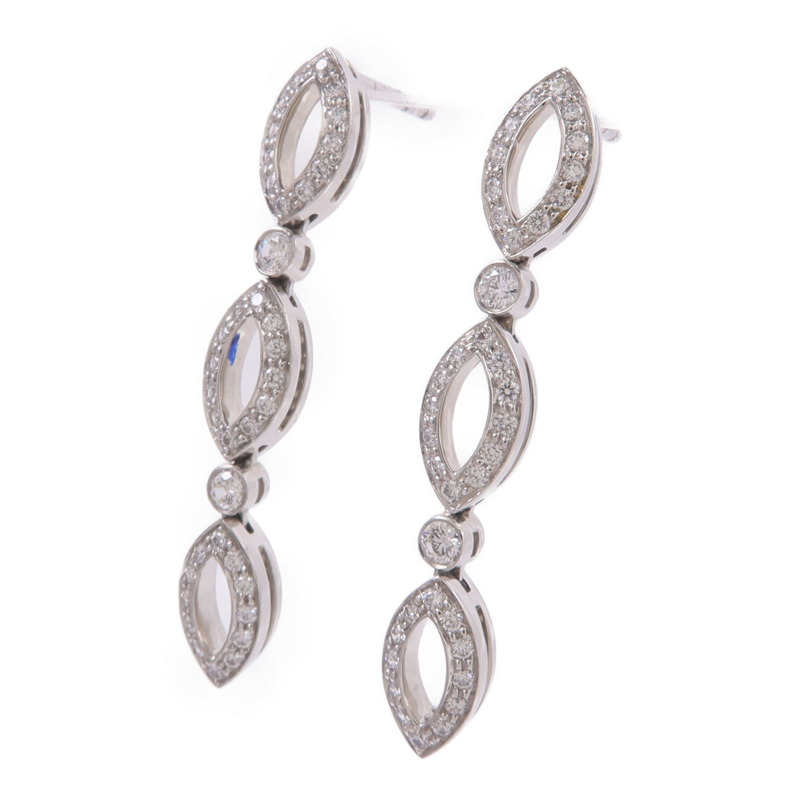 TIFFANY&CO PT950鉑金Diamond Earrings鑽石耳環-2