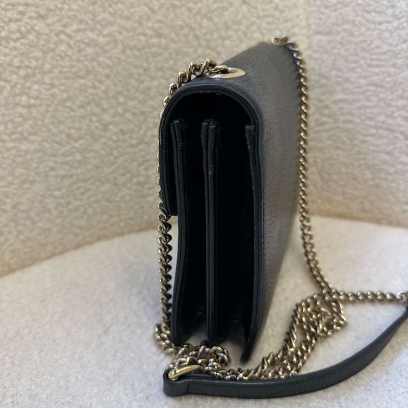 標題:Gucci GG Marmont 風琴包 小號|黑金雙G扣-10