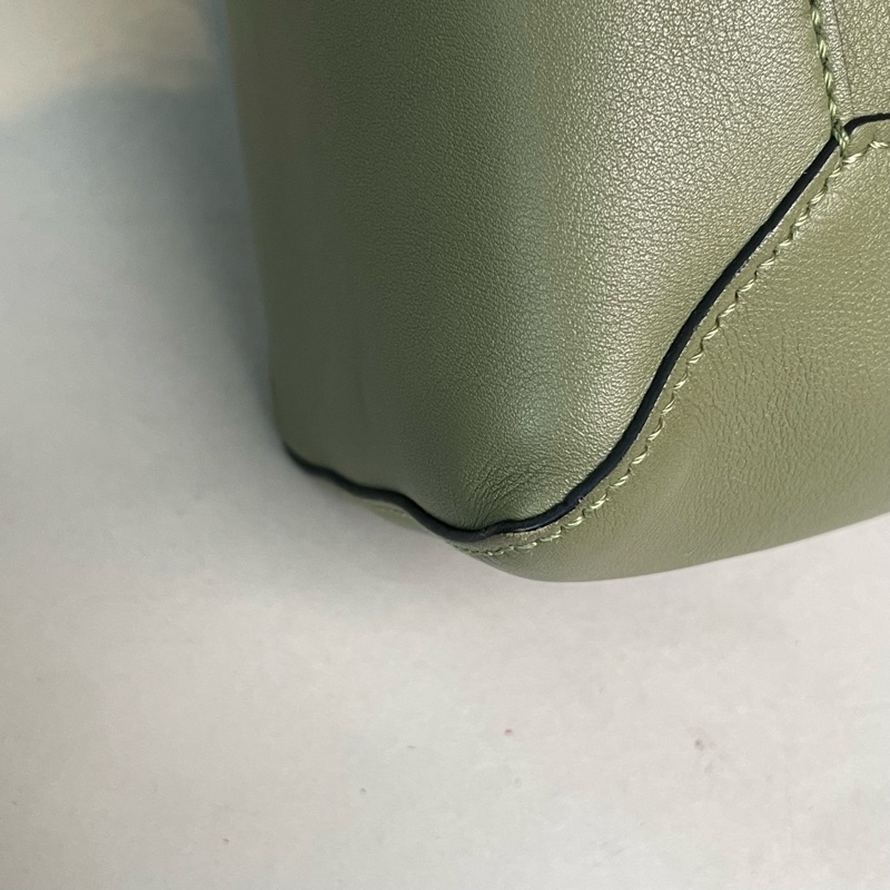 ✨99新🆕LOEWE/羅意威 橄欖綠Puzzle hobo幾何包腋下包單肩包 金扣 22年編碼✅正品-7