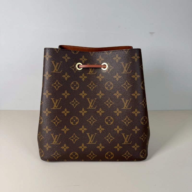 現貨 LV NEONOE 老花 焦糖色 束口 兩用 肩背 斜背 水桶包 M44887-2