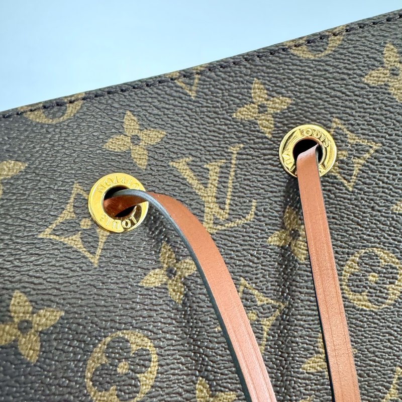 現貨 LV NEONOE 老花 焦糖色 束口 兩用 肩背 斜背 水桶包 M44887-6