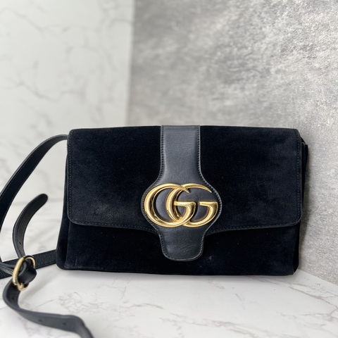 香緹國際精品 GUCCI Arli 麂皮肩背包 1017