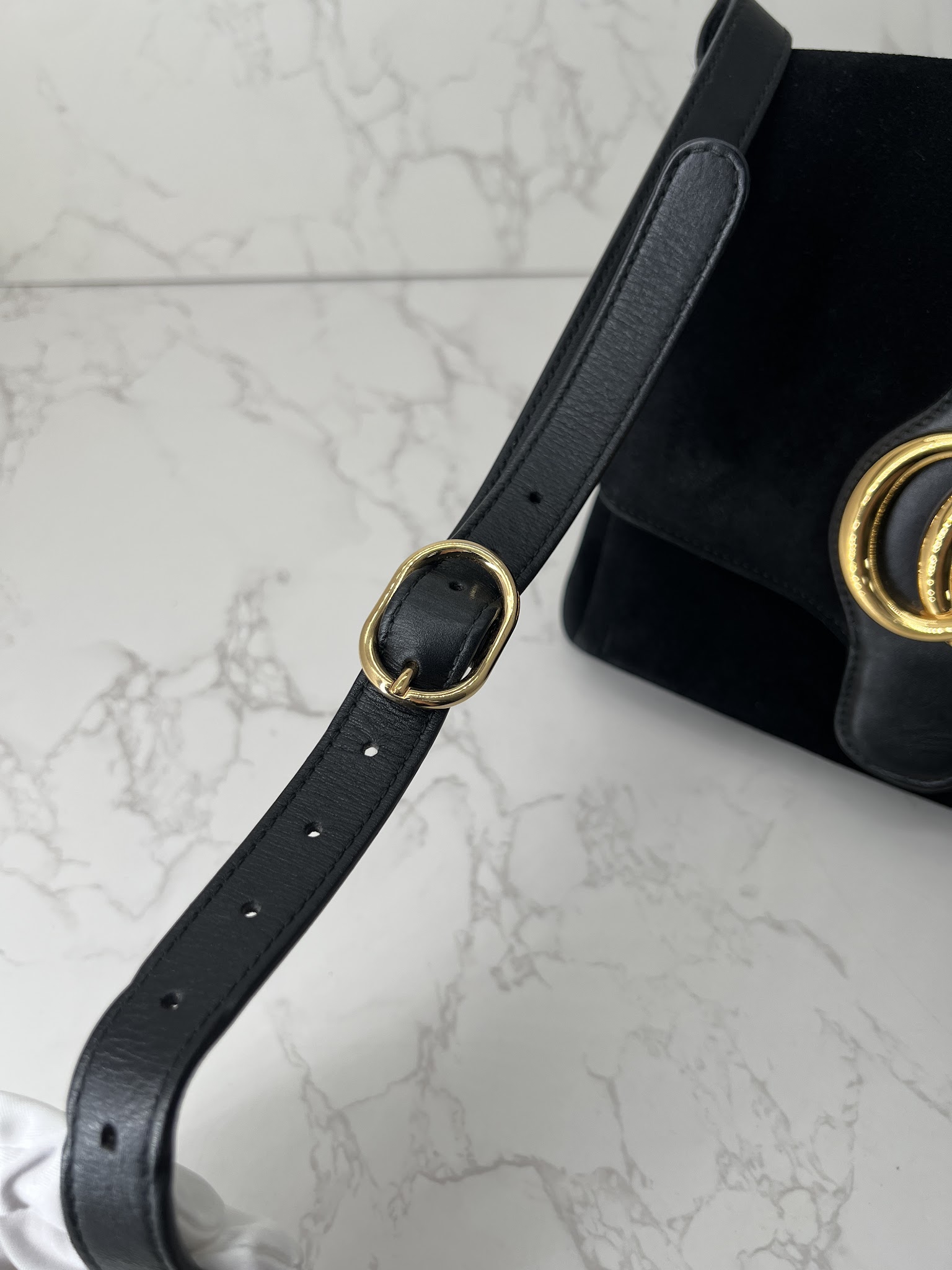 香緹國際精品 GUCCI Arli 麂皮肩背包 1017-9