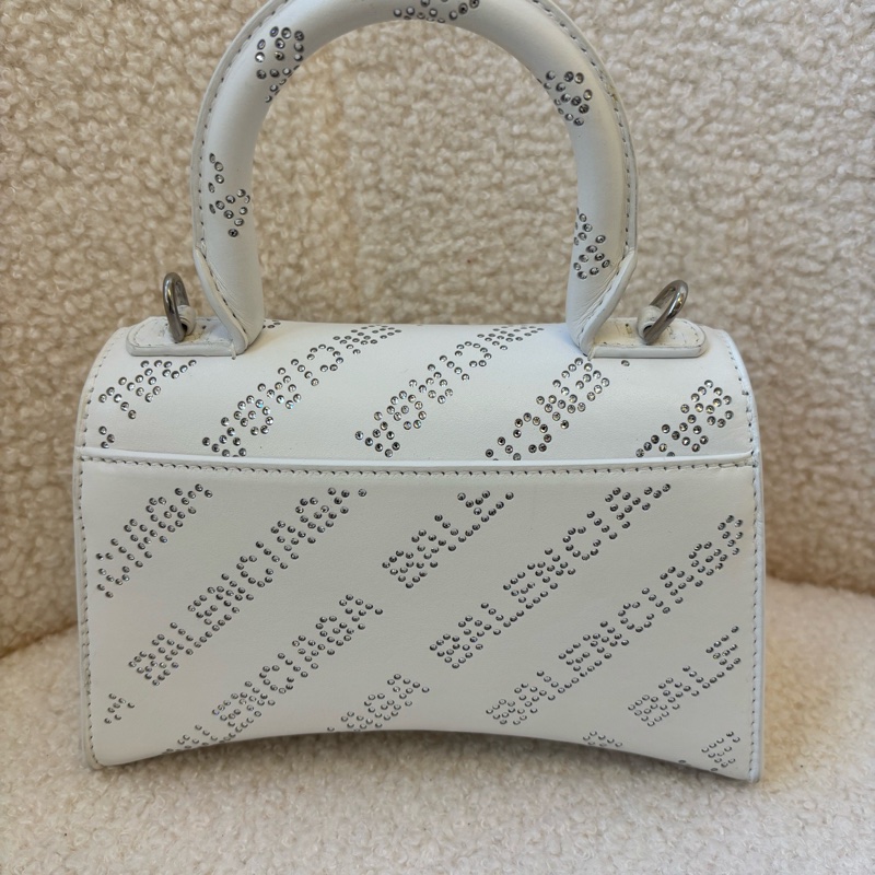 巴黎世家 / Balenciaga Hourglass 沙漏包|小號 白色-1