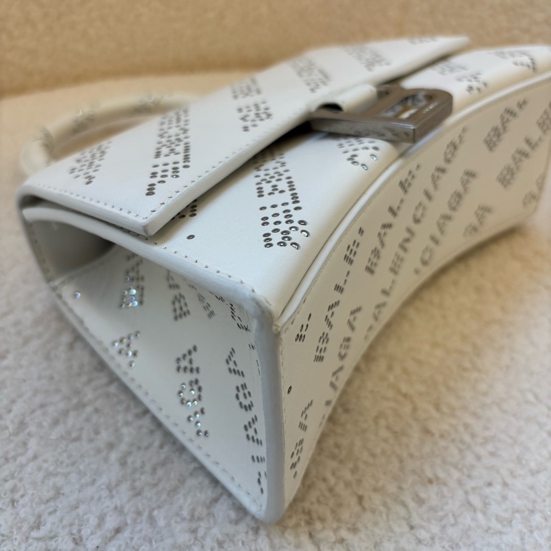 巴黎世家 / Balenciaga Hourglass 沙漏包|小號 白色-4