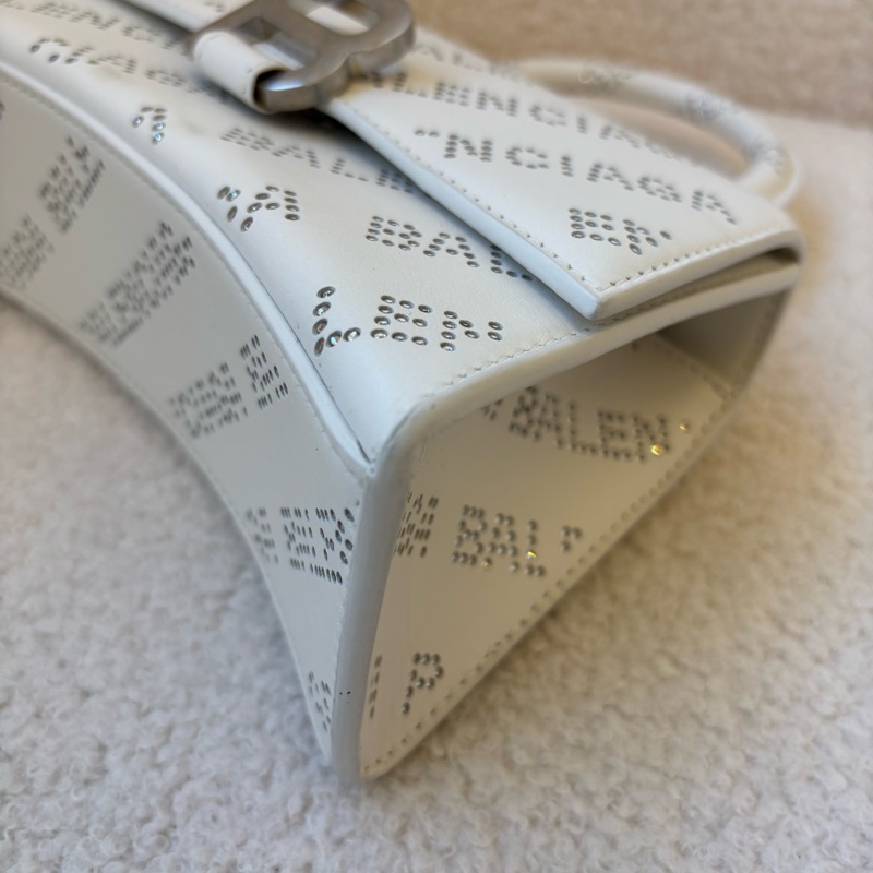 巴黎世家 / Balenciaga Hourglass 沙漏包|小號 白色-5