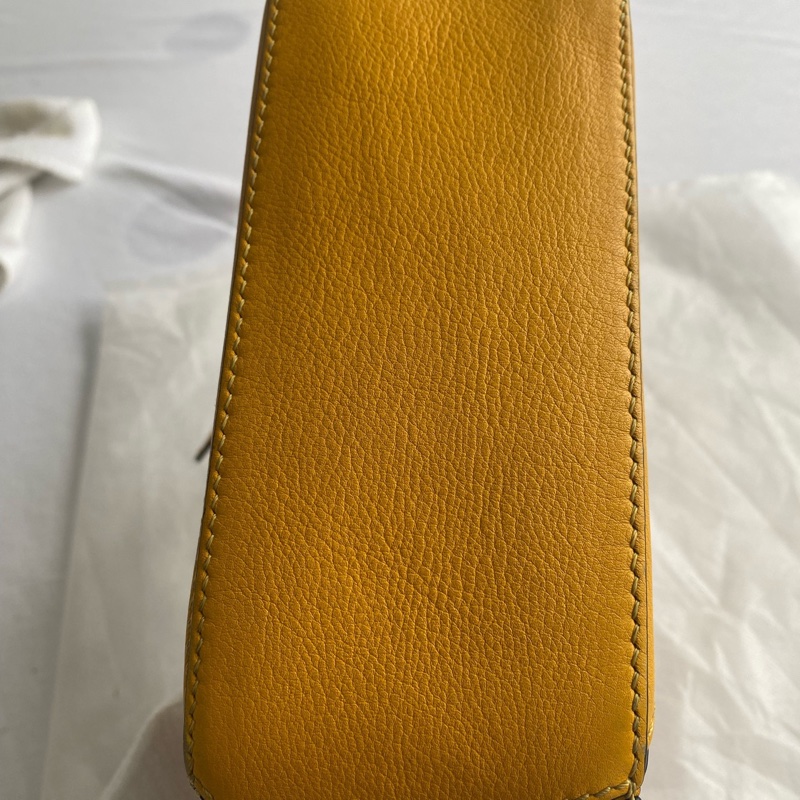 LOEWE 羅意威 Puzzle 迷你拼圖包｜明黃色 小牛皮-5