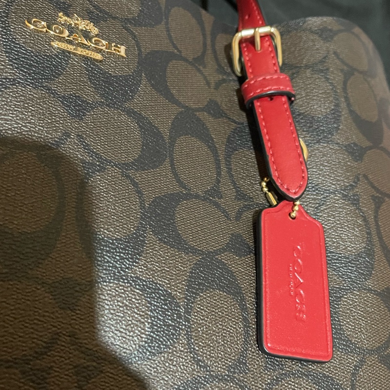 Coach Tote老花皮革托特包-2