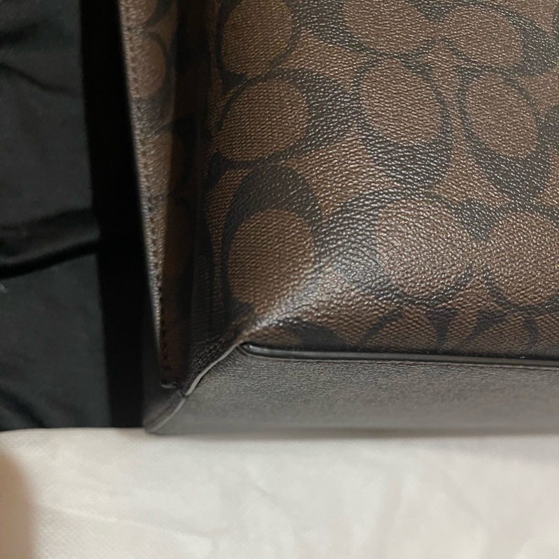 Coach Tote老花皮革托特包-9