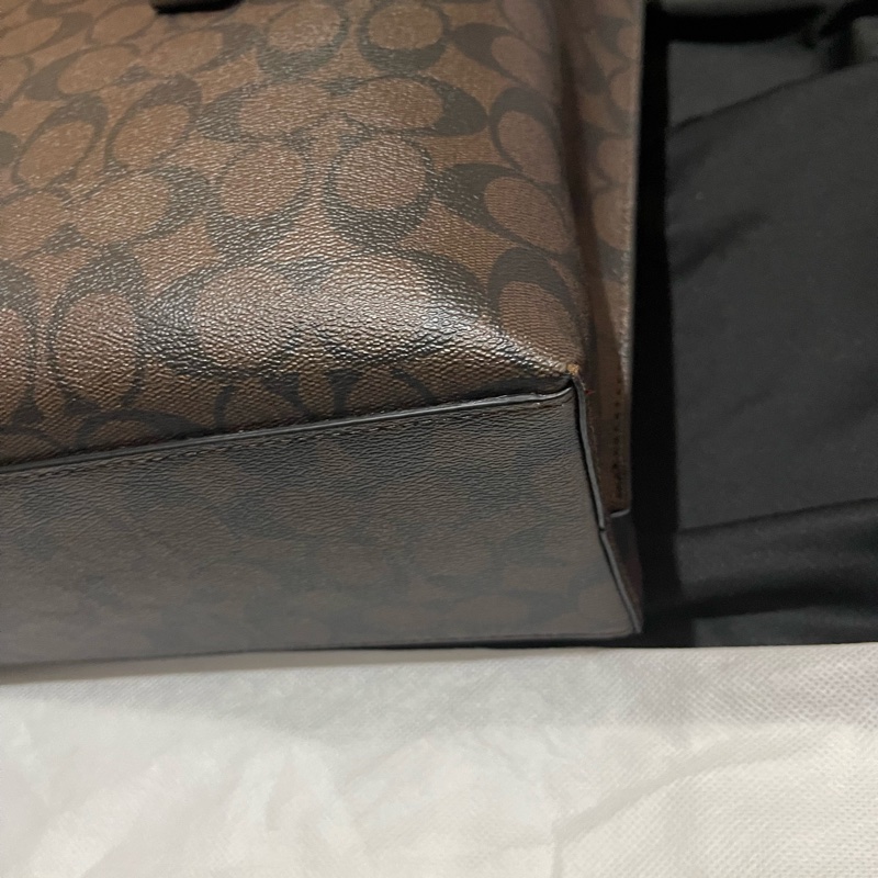Coach Tote老花皮革托特包-27