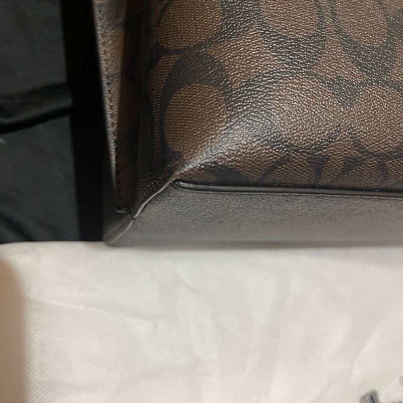 Coach Tote老花皮革托特包-28