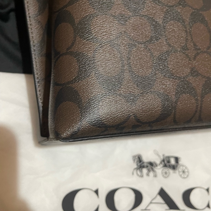 Coach Tote老花皮革托特包-30