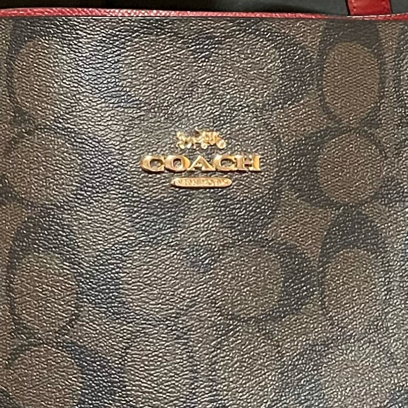 Coach Tote老花皮革托特包-38