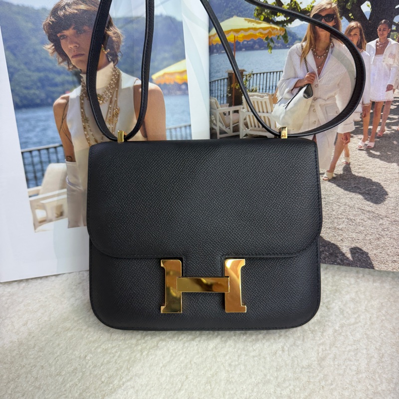 98新愛馬仕Hermès Constance Mini 康康黑金扣19-0