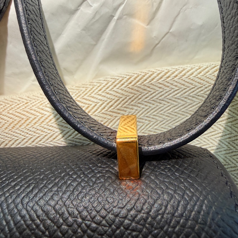 98新愛馬仕Hermès Constance Mini 康康黑金扣19-2