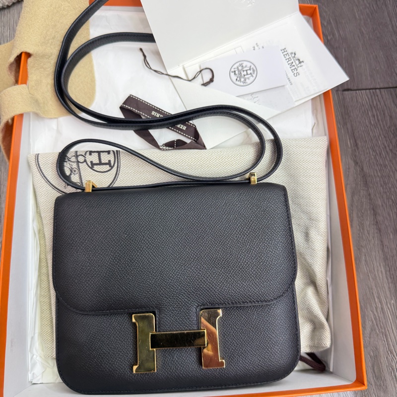 98新愛馬仕Hermès Constance Mini 康康黑金扣19-8