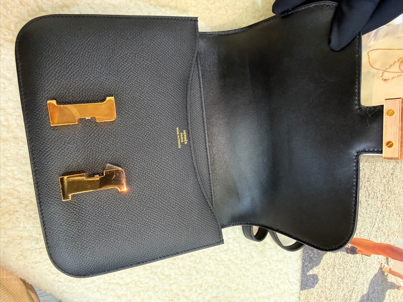 98新愛馬仕Hermès Constance Mini 康康黑金扣19-15