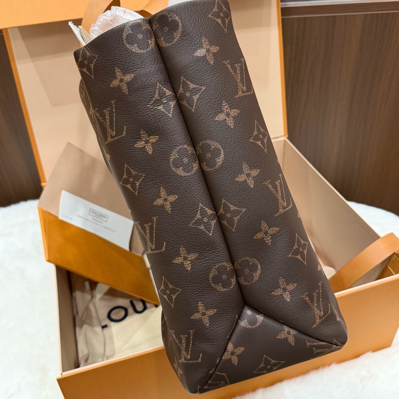 99新✨LOUIS VUITTON SHOPPER 經典老花棕色塗層帆布托特包Tote包購物袋手提包單肩包斜挎包 可調節可拆卸肩帶 金扣 王鶴棣同款 ✅正品-2