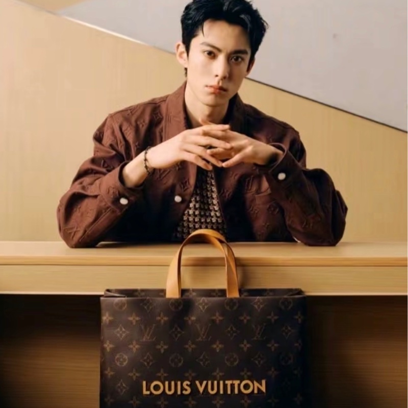 99新✨LOUIS VUITTON SHOPPER 經典老花棕色塗層帆布托特包Tote包購物袋手提包單肩包斜挎包 可調節可拆卸肩帶 金扣 王鶴棣同款 ✅正品-8