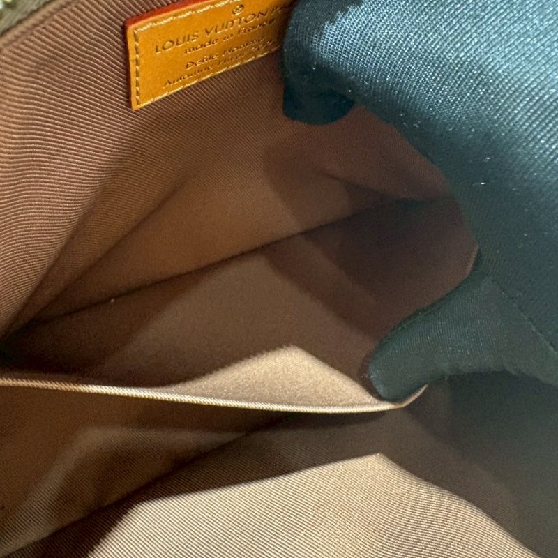 Louis Vuitton Pochette Accessoire XL 仿舊牛皮斜挎包晶片款-11