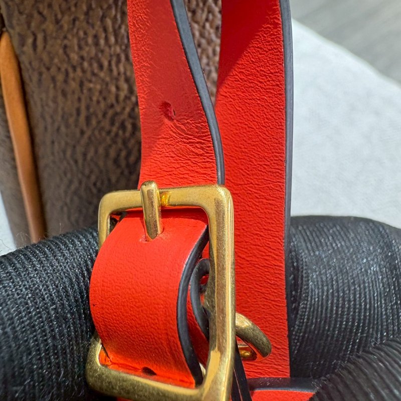 Louis Vuitton Pochette Accessoire XL 仿舊牛皮斜挎包晶片款-16