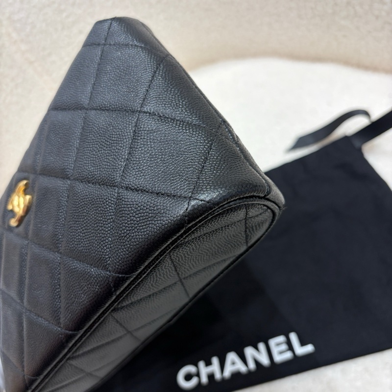 閒置新✨Chanel香奈兒24A黑金金幣鏈條hobo飯盒包鏈條斜挎包 芯片✅正品-8