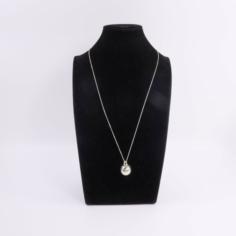 TIFFANY&CO 925純銀Hardwear Ball Necklace項鍊-10