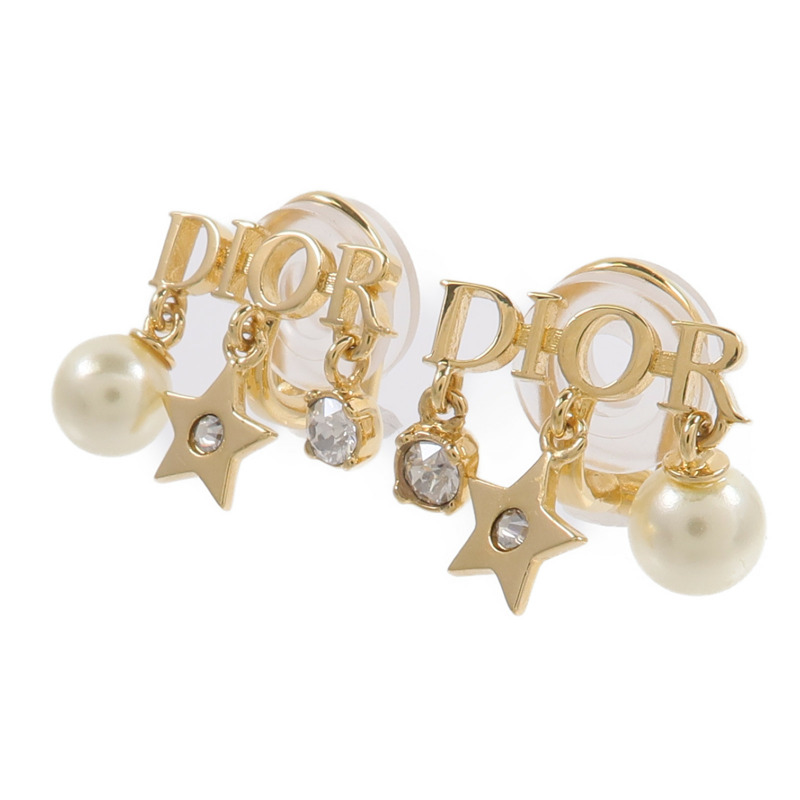 Dior 金屬/樹脂/水晶Evolution Clip-On Earrings耳環-2