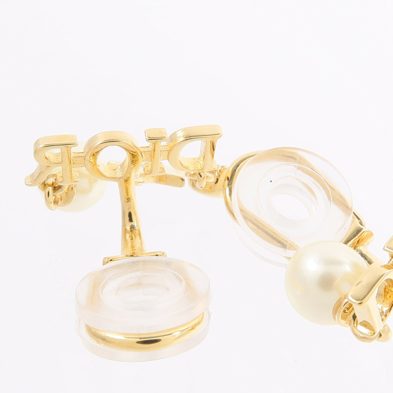 Dior 金屬/樹脂/水晶Evolution Clip-On Earrings耳環-4