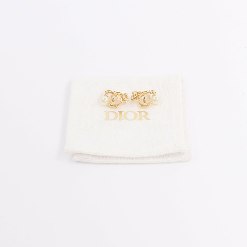 Dior 金屬/樹脂/水晶Evolution Clip-On Earrings耳環-5