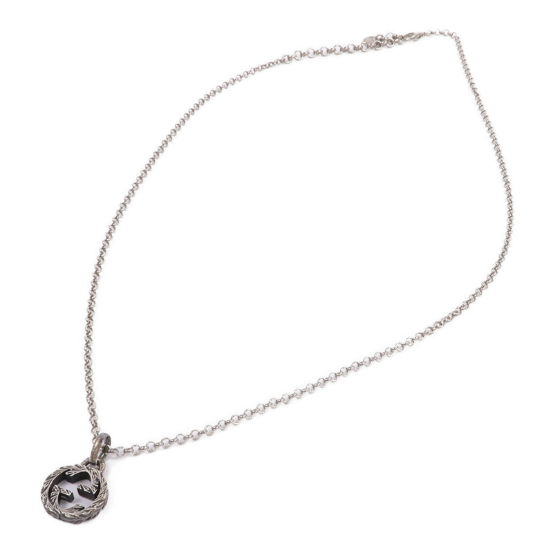 GUCCI 925純銀GG Necklace項鍊-3