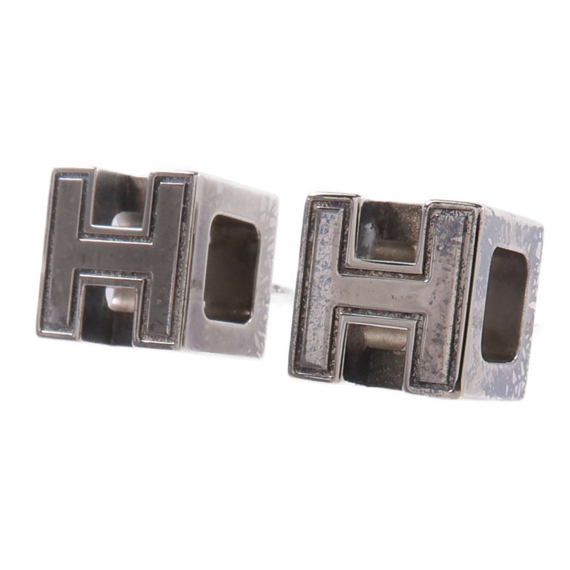 HERMES 金屬Cage d'H Earrings耳環-1
