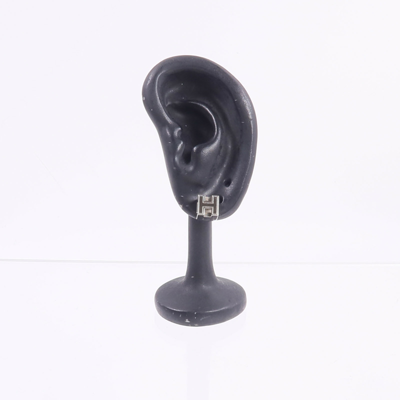 HERMES 金屬Cage d'H Earrings耳環-9