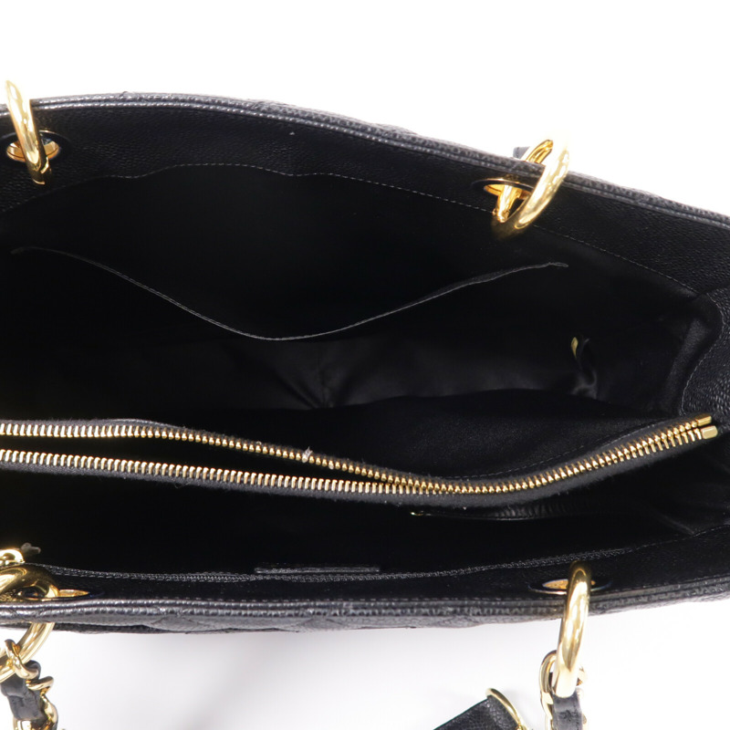 CHANEL 牛皮皮革GST Grand Shopping Tote Bag鏈帶肩背袋-4