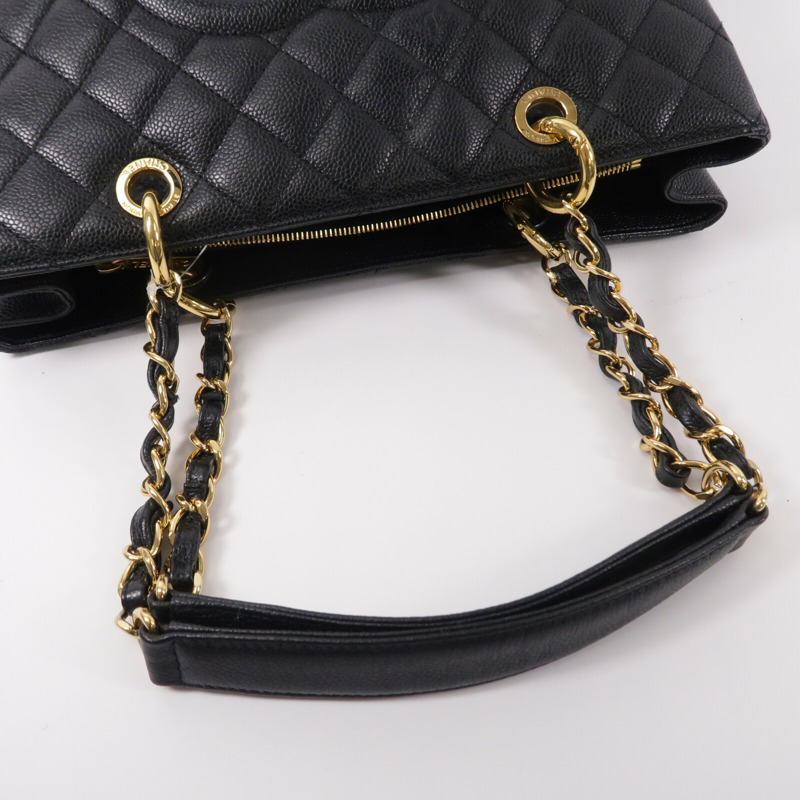 CHANEL 牛皮皮革GST Grand Shopping Tote Bag鏈帶肩背袋-8