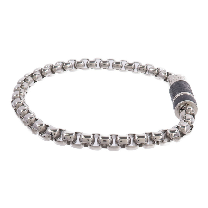 LOUIS VUITTON Monogram Eclipse Monogram Chain Bracelet手鏈-1