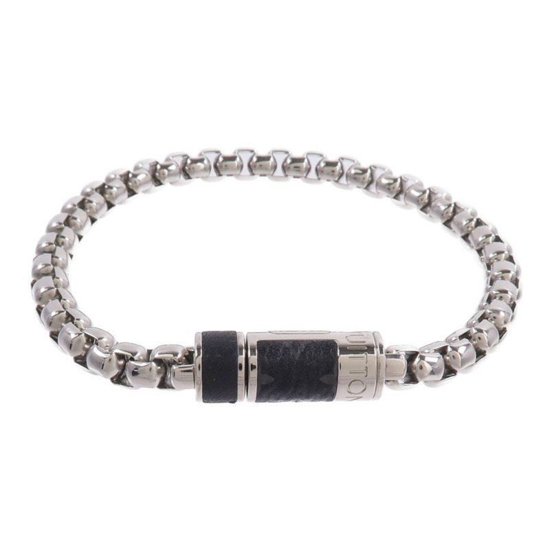 LOUIS VUITTON Monogram Eclipse Monogram Chain Bracelet手鏈-2