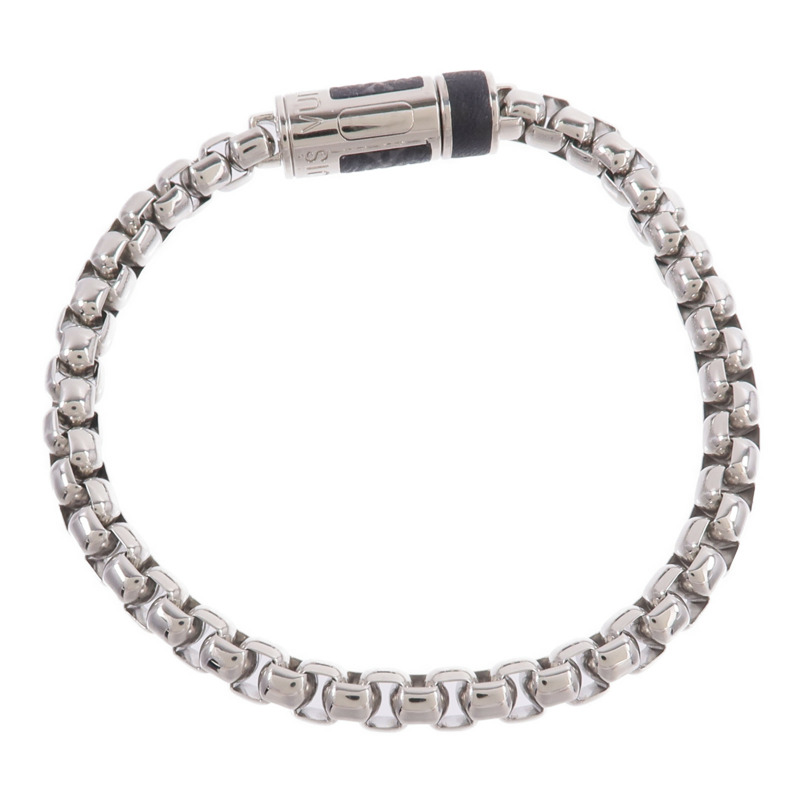 LOUIS VUITTON Monogram Eclipse Monogram Chain Bracelet手鏈-3