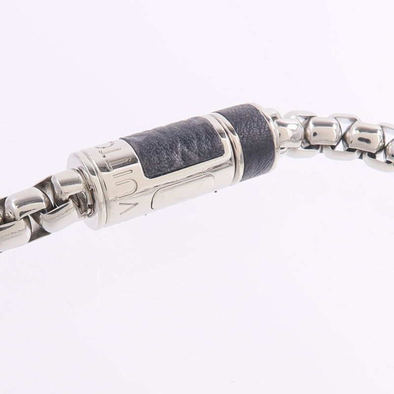 LOUIS VUITTON Monogram Eclipse Monogram Chain Bracelet手鏈-4