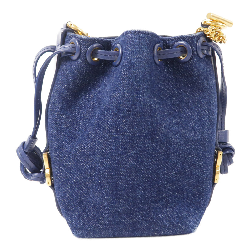 Chloe 牛仔布Marcie鏈帶肩背袋-1
