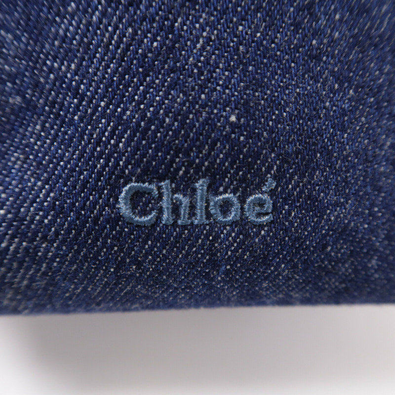 Chloe 牛仔布Marcie鏈帶肩背袋-5