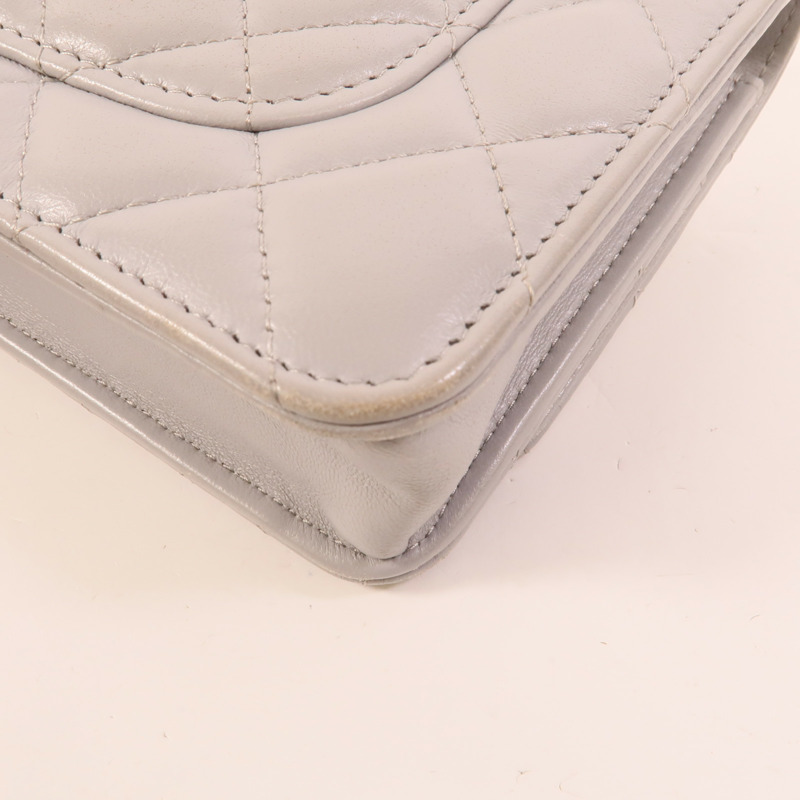 CHANEL 羊皮皮革WOC Wallet On Chain鏈帶肩背袋-14