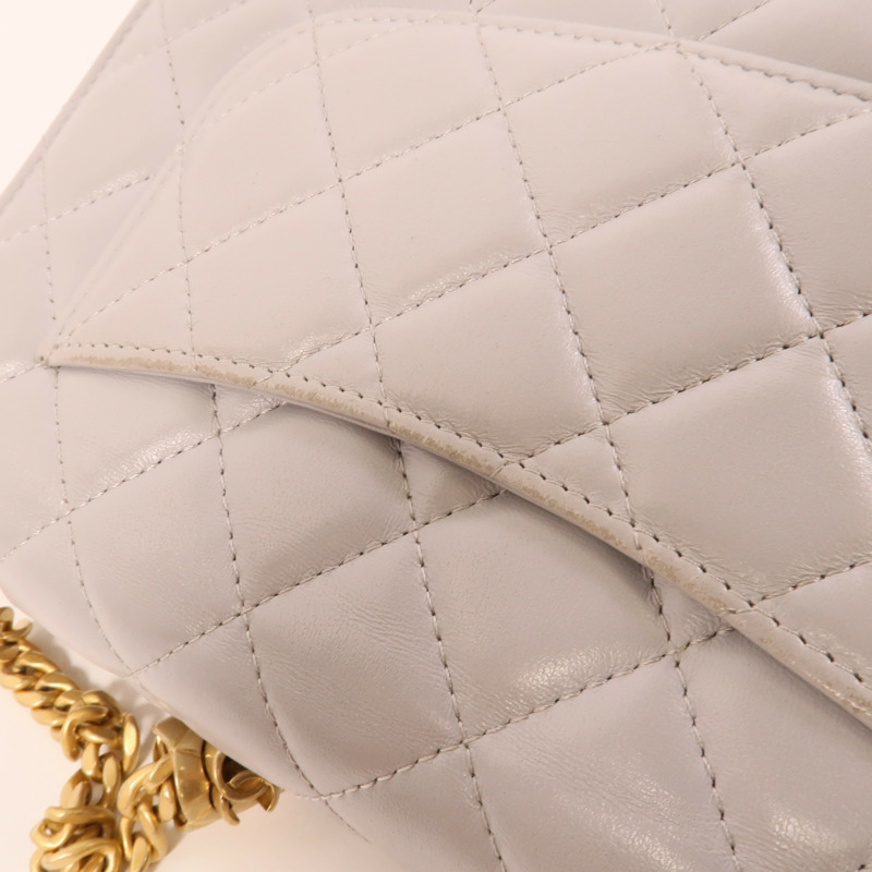 CHANEL 羊皮皮革WOC Wallet On Chain鏈帶肩背袋-16