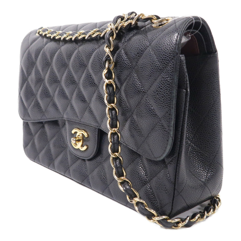 CHANEL 牛皮皮革Large Classic鏈帶肩背袋-2