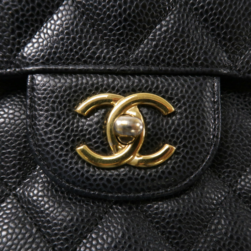 CHANEL 牛皮皮革Large Classic鏈帶肩背袋-6