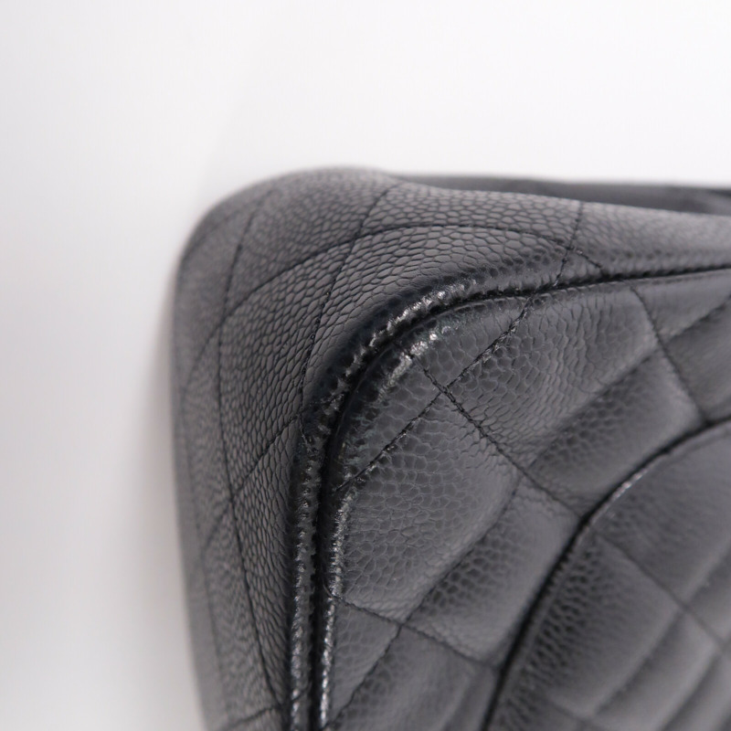 CHANEL 牛皮皮革Large Classic鏈帶肩背袋-11