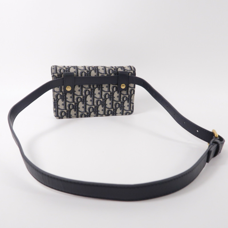 Dior 帆布Oblique Saddle Belt Bag腰包-9