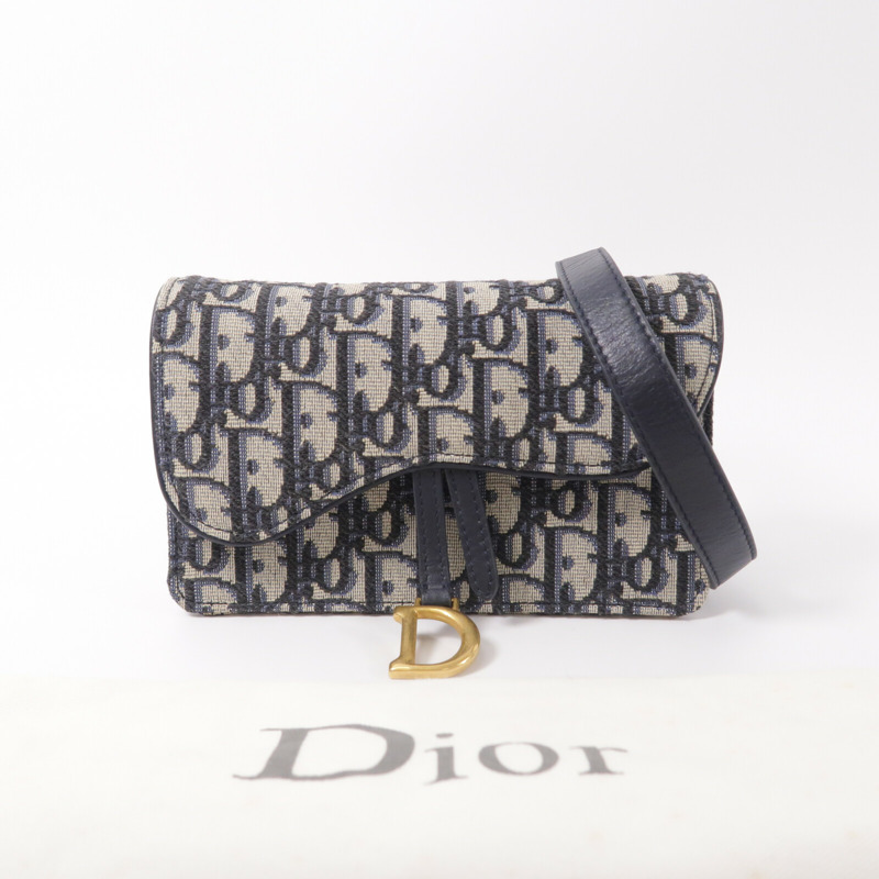Dior 帆布Oblique Saddle Belt Bag腰包-10